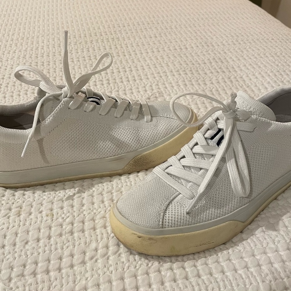 White Rothy’s sneakers